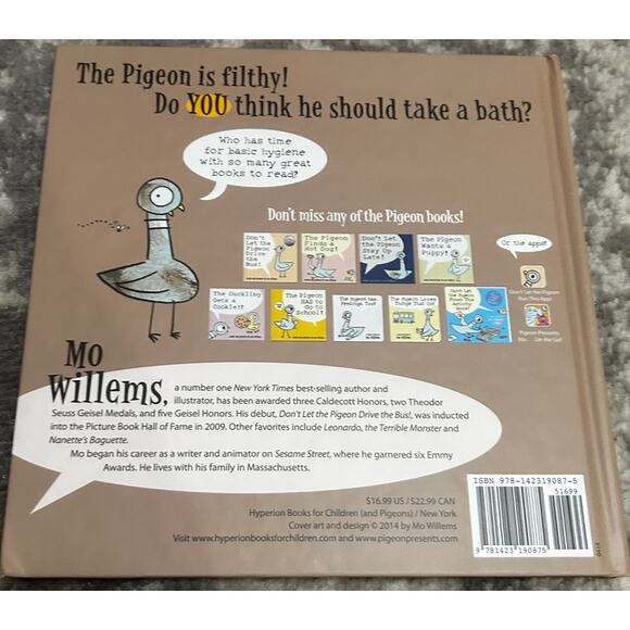 The Pigeon Needs a Bath and Plush Pigeon Character - Picture 4 of 5